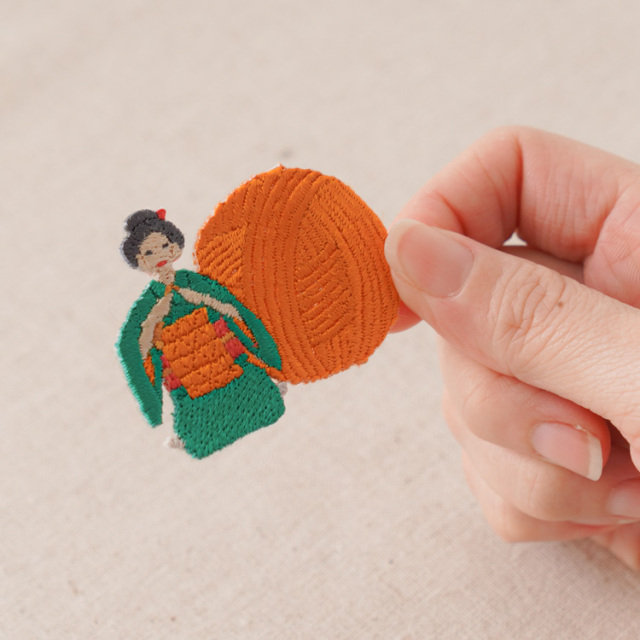 シール＆アイロン接着ワッペン 編む人ワッペン 全6種