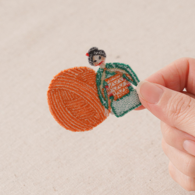 シール＆アイロン接着ワッペン 編む人ワッペン 全6種