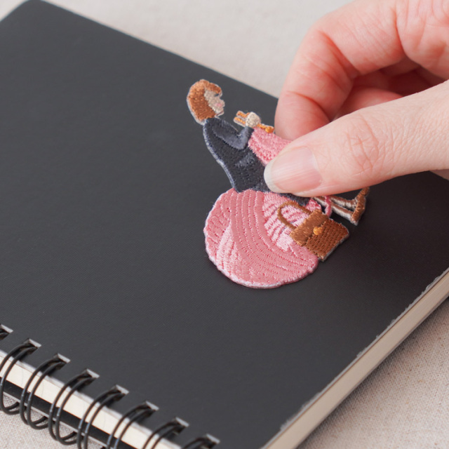 シール＆アイロン接着ワッペン 編む人ワッペン 全6種