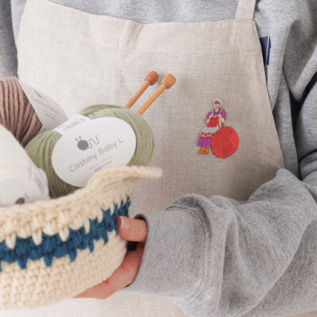 シール＆アイロン接着ワッペン 編む人ワッペン 全6種