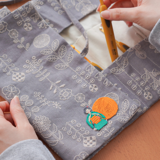 シール＆アイロン接着ワッペン 編む人ワッペン 全6種