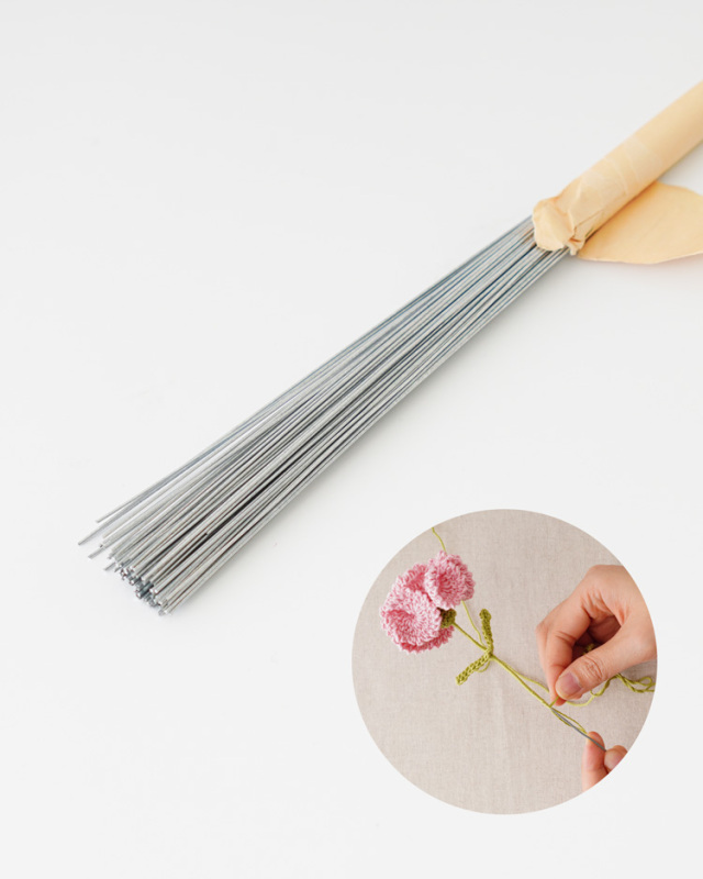 ワイヤー裸線 #22 / 45cm (1束100本)