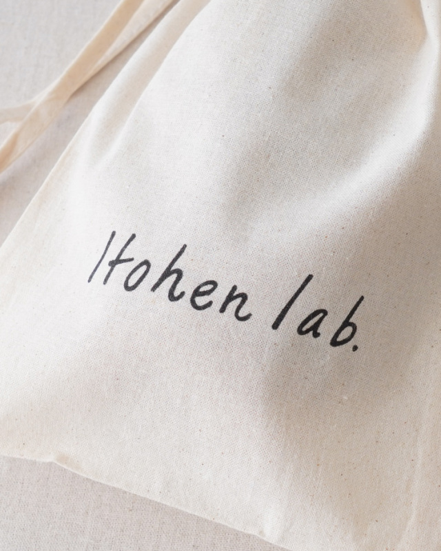 Itohenlab. 帆布巾着バッグ