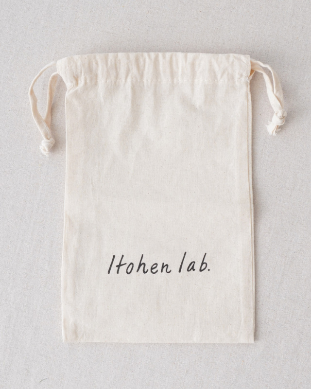 Itohenlab. 帆布巾着バッグ