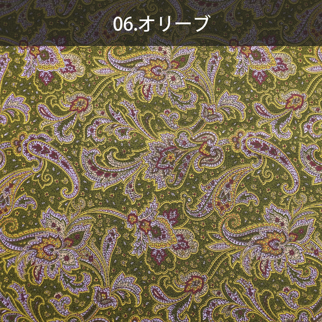 カット済みクロス <4215> 50S ブロード ペーズリー柄 約110cm×2m