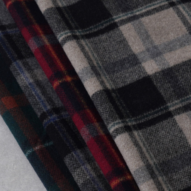 35310uv30005_BiTILE 生地 モッサチェック ECO WOOL 生地幅138cm 50cm単位オーダーカット