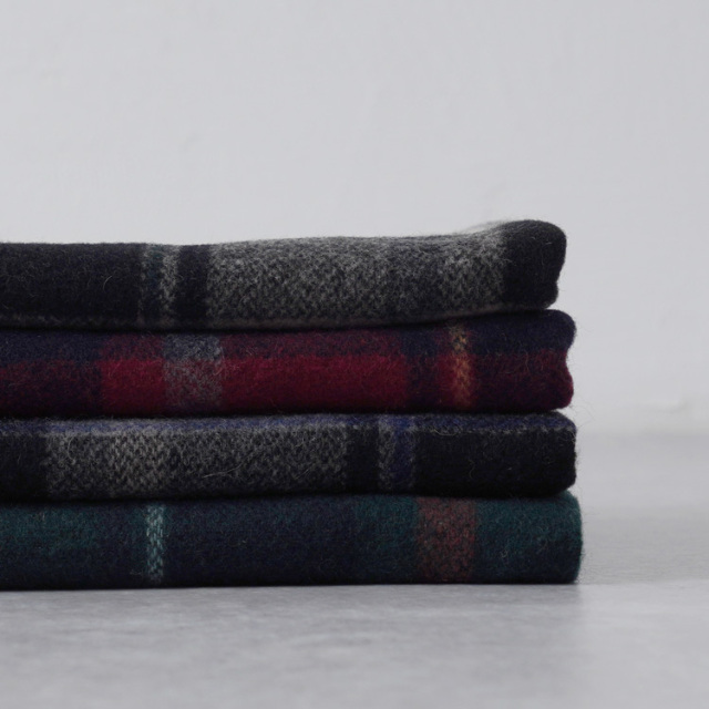 35310uv30005_BiTILE 生地 モッサチェック ECO WOOL 生地幅138cm 50cm単位オーダーカット