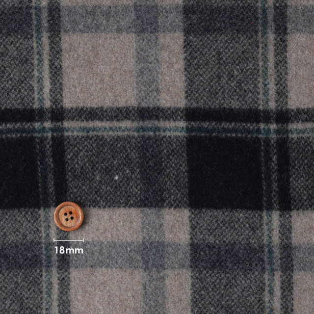 35310uv30005_BiTILE 生地 モッサチェック ECO WOOL 生地幅138cm 50cm単位オーダーカット