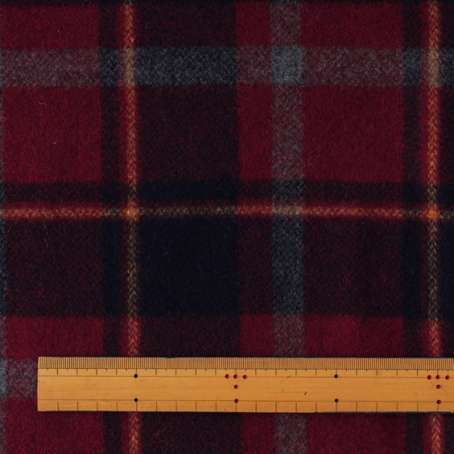 35310uv30005_BiTILE 生地 モッサチェック ECO WOOL 生地幅138cm 50cm単位オーダーカット