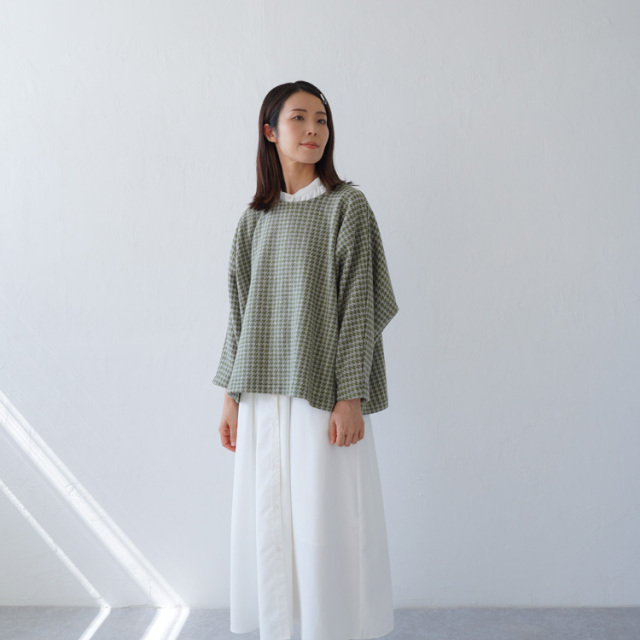 生地見本　No.8 line（ホワイト） - 生地と型紙の通販サイト：nunocoto fabric