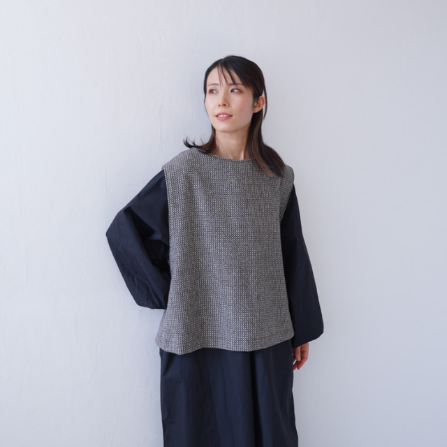 BiTILE 杢ドビーコートツイード ECO WOOL 生地幅136cm 50cm単位