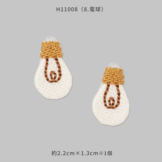 シール＆アイロン接着ワッペン 刺繍ワッペン 第３弾 生活小物 35410uv10195