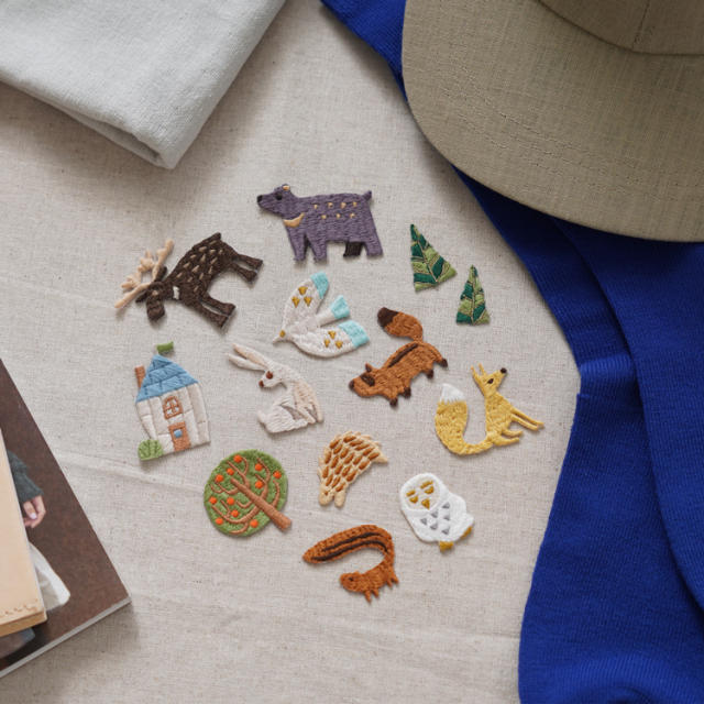 ワッペン3点以上まとめ買いで10%OFF】 HIRVI シール＆アイロン接着