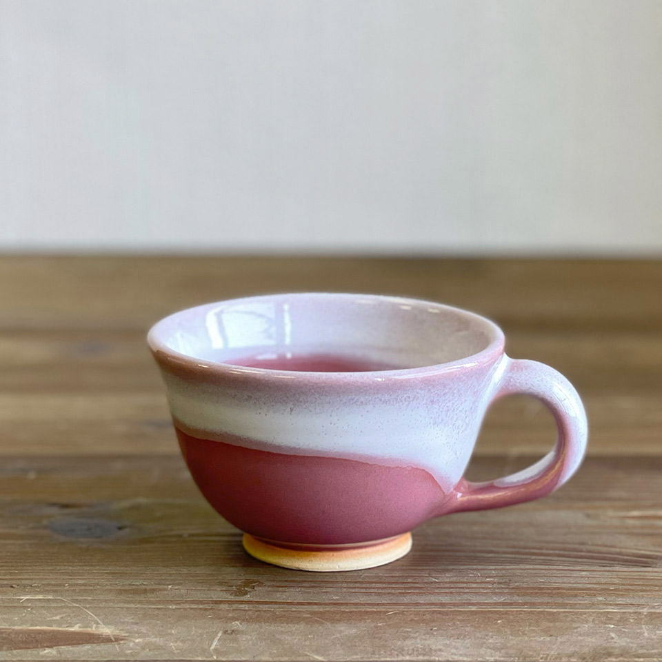 コーヒーカップ（ピンク）【弘窯（林 国弘）】※受注生産