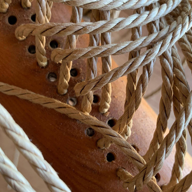 編み座のスツール（小）【カントリーチェア（仲村旨和）】