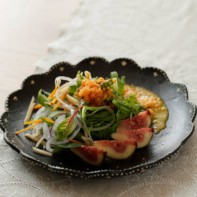 ドットクロス皿（大）【高須愛子（Studio 2G）】