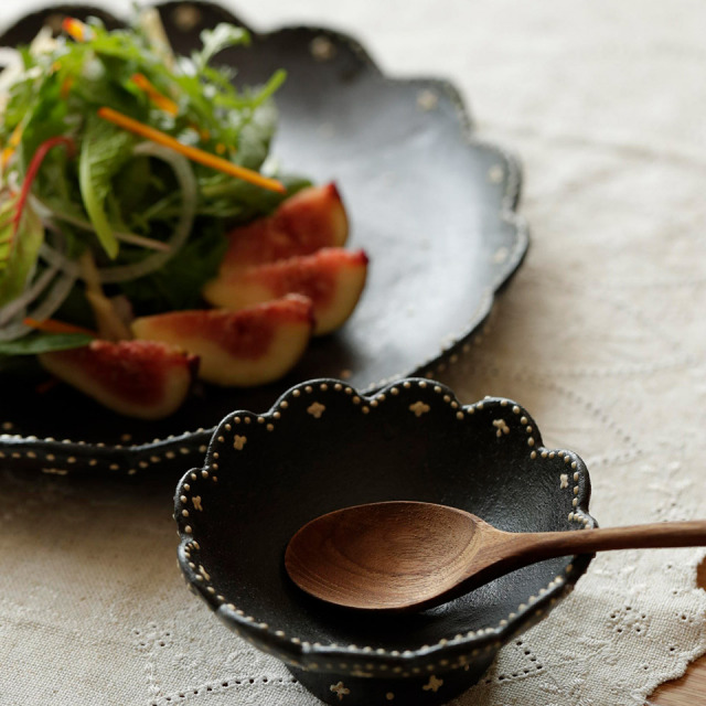 ドットクロス皿（大）【高須愛子（Studio 2G）】