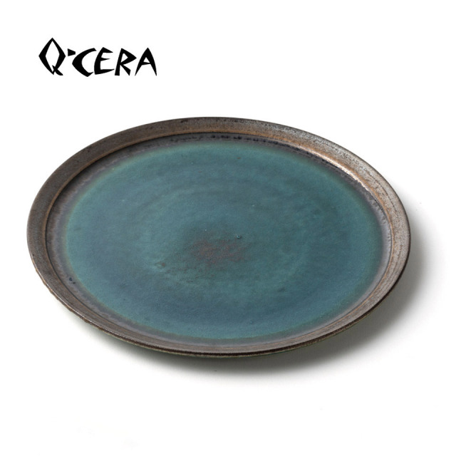 瑠璃大皿【Q-CERA（丸田博人）】