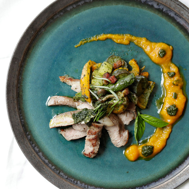 瑠璃大皿【Q-CERA（丸田博人）】