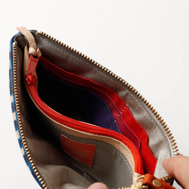 PIENOTTO長財布鹿革（カラフル大柄・黄ミモザ・カラフル細柄・青チェック・赤ドット）【SCATOLA（玉川佳）】