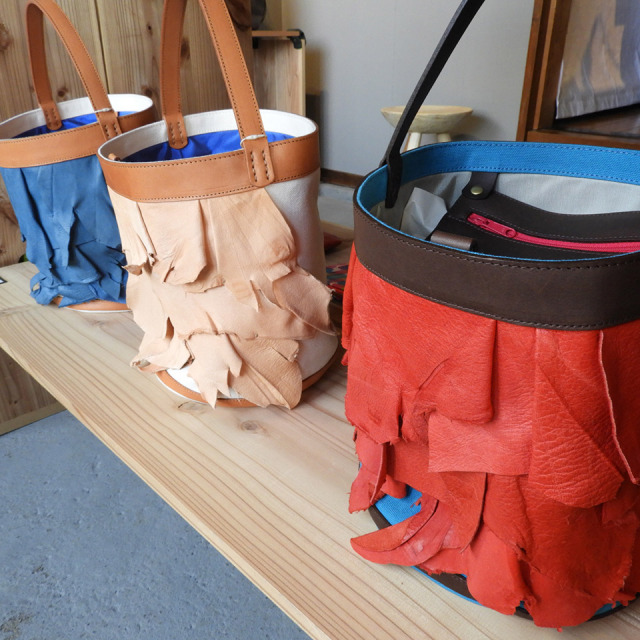 PIENOTTO長財布鹿革（カラフル大柄・黄ミモザ・カラフル細柄・青チェック・赤ドット）【SCATOLA（玉川佳）】