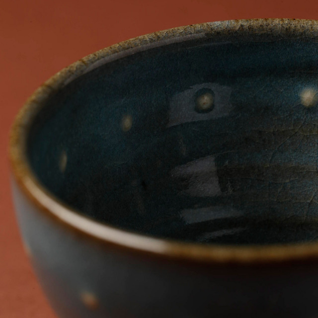 青磁フリーカップ（水玉）【うつわと手仕事の店 研（敦賀研二）】