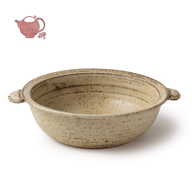 灰釉グラタン皿（大）【うつわと手仕事の店 研（敦賀研二）】