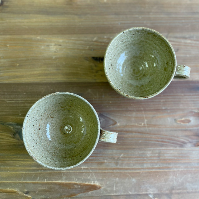黄唐津 スープカップ (ペア）【唐津焼 高麗窯（古家義弘）】※受注生産
