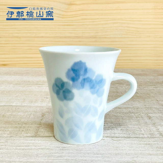和紙染の花紋マグカップ【伊都桃山窯（赤間厚子）】