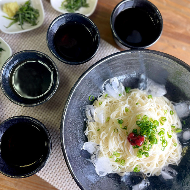 天目そうめん鉢セット【弘窯（林 国弘）】※受注生産