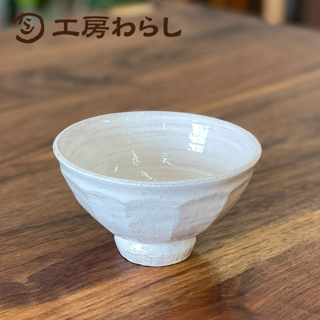 お茶碗面取り 小【工房わらし（宮元 美希）】※受注生産