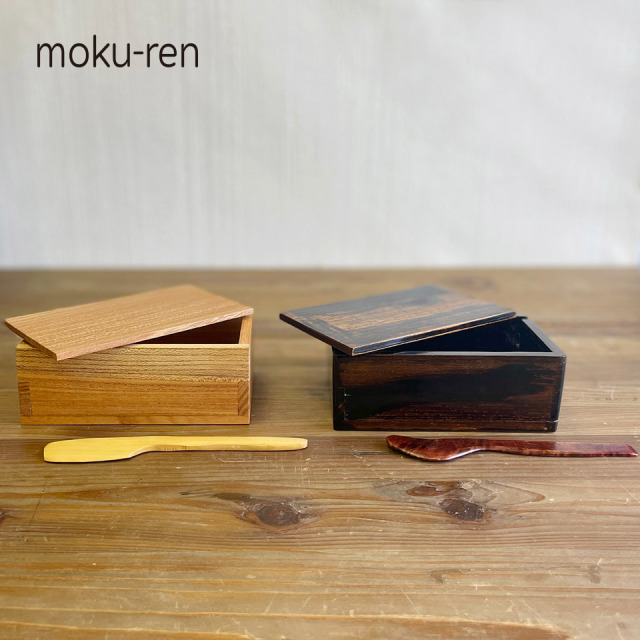 バターケース（ナイフ付き）【工作小屋moku-ren（品川雅男）】※受注生産