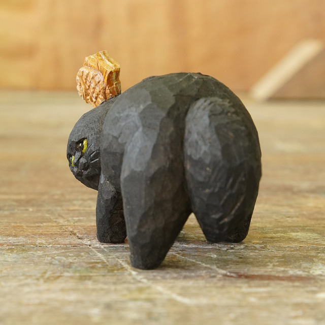 やんのかステップ木彫作品 木彫作品 スイーツ乗せ たい焼き【HITOMIKO