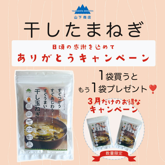 <3月限定キャンペーン中>干し玉ねぎ【山下商店】