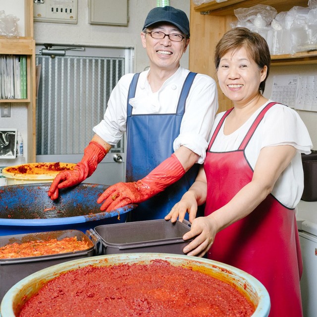 玉家のキムチセットB（白菜、葱、胡瓜、大根）【玉家のキムチ工房】