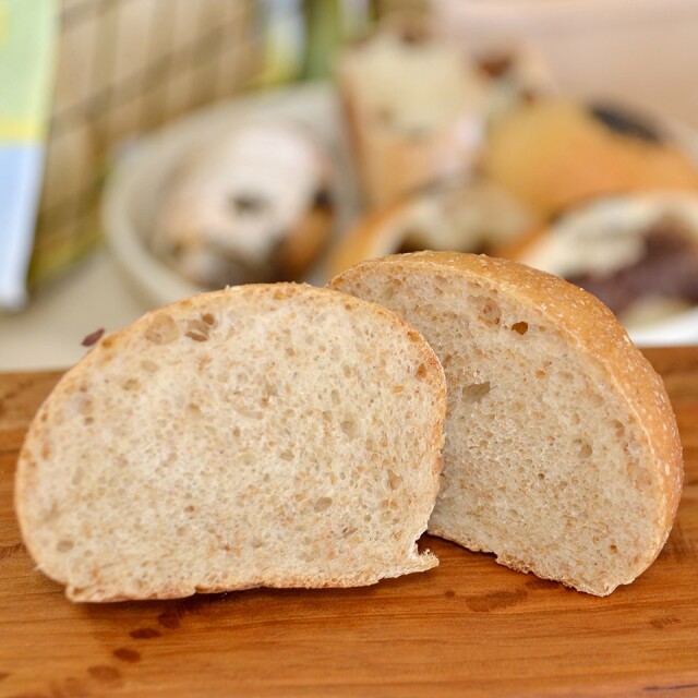 完全無農薬・無科学肥料栽培小麦とブランのパンセット ＆ UNIDOS珈琲 5杯分（卵・乳製品不使用）【天然パン工房楽楽】