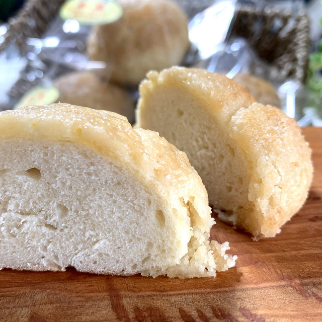 自家製豆乳を使ったお豆腐入りのメロンパン（卵・乳製品不使用）【天然パン工房楽楽】