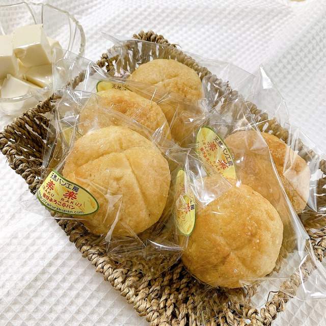 自家製豆乳を使ったお豆腐入りのメロンパン（卵・乳製品不使用）【天然パン工房楽楽】