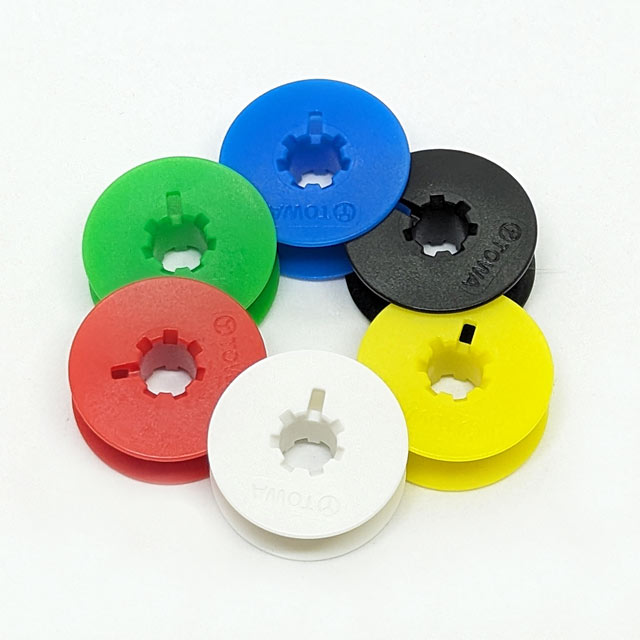 プラスチック　カラーボビン（工業用・職業用）