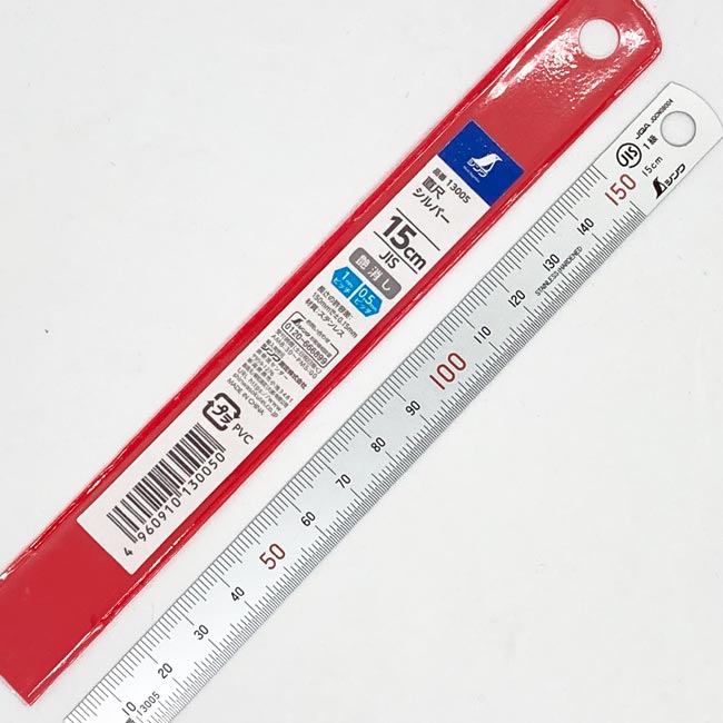 ステン定規　１５ｃｍ　シンワ製