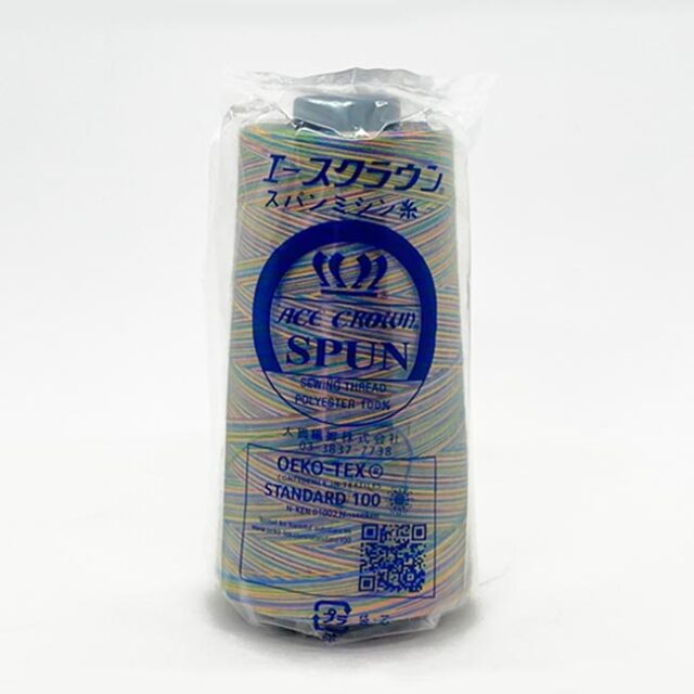 エーススパン60番/3千m レインボー（段染め）