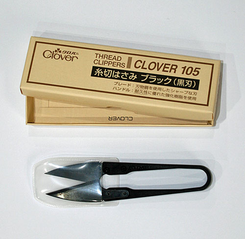クロバーブラック　糸切りハサミ