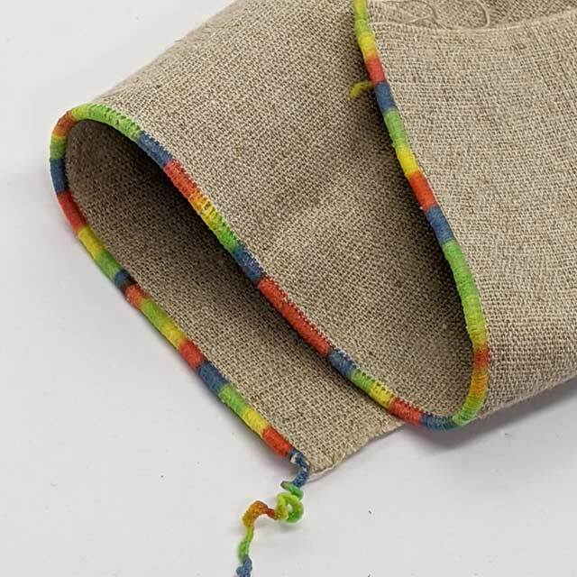 レインボーカラーウーリー糸　２５ｇ巻