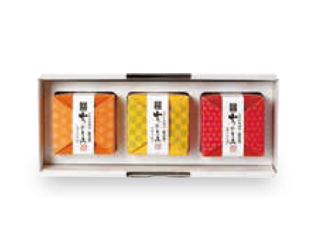 山うにキューブ詰合せ　紅(べに)　3個入