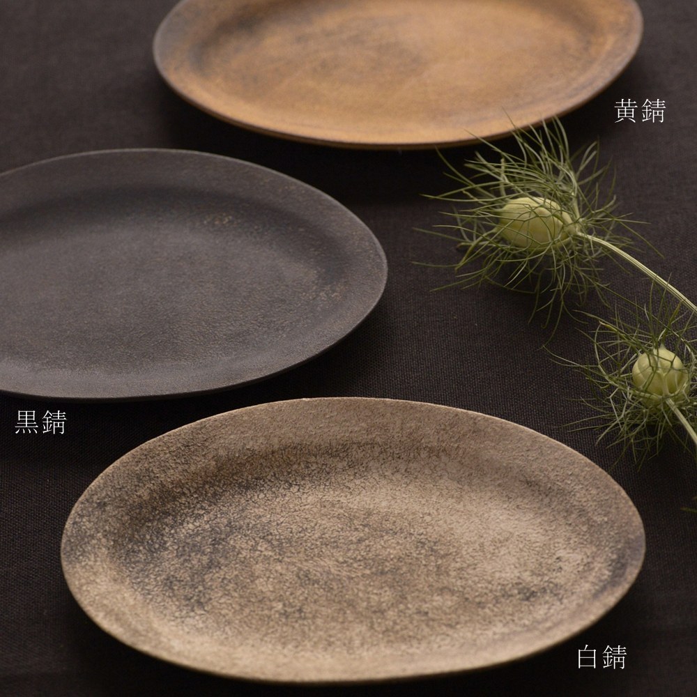 【受注制作品】泥彩　オーバル皿　若生沙耶香 ＊納期6〜8か月