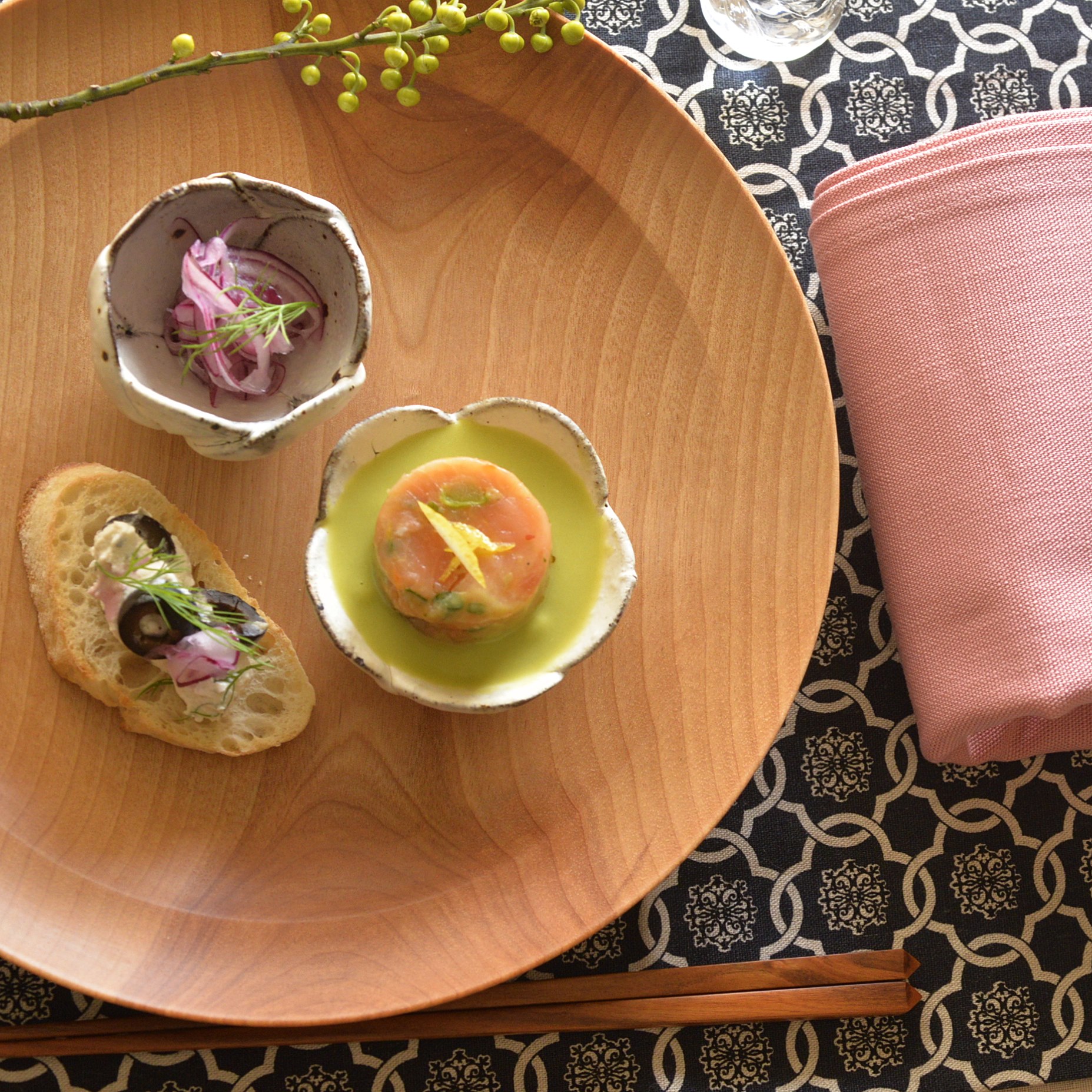 後藤文生｜天然木木皿24cm｜作家もの和食器通販通販 IVORY