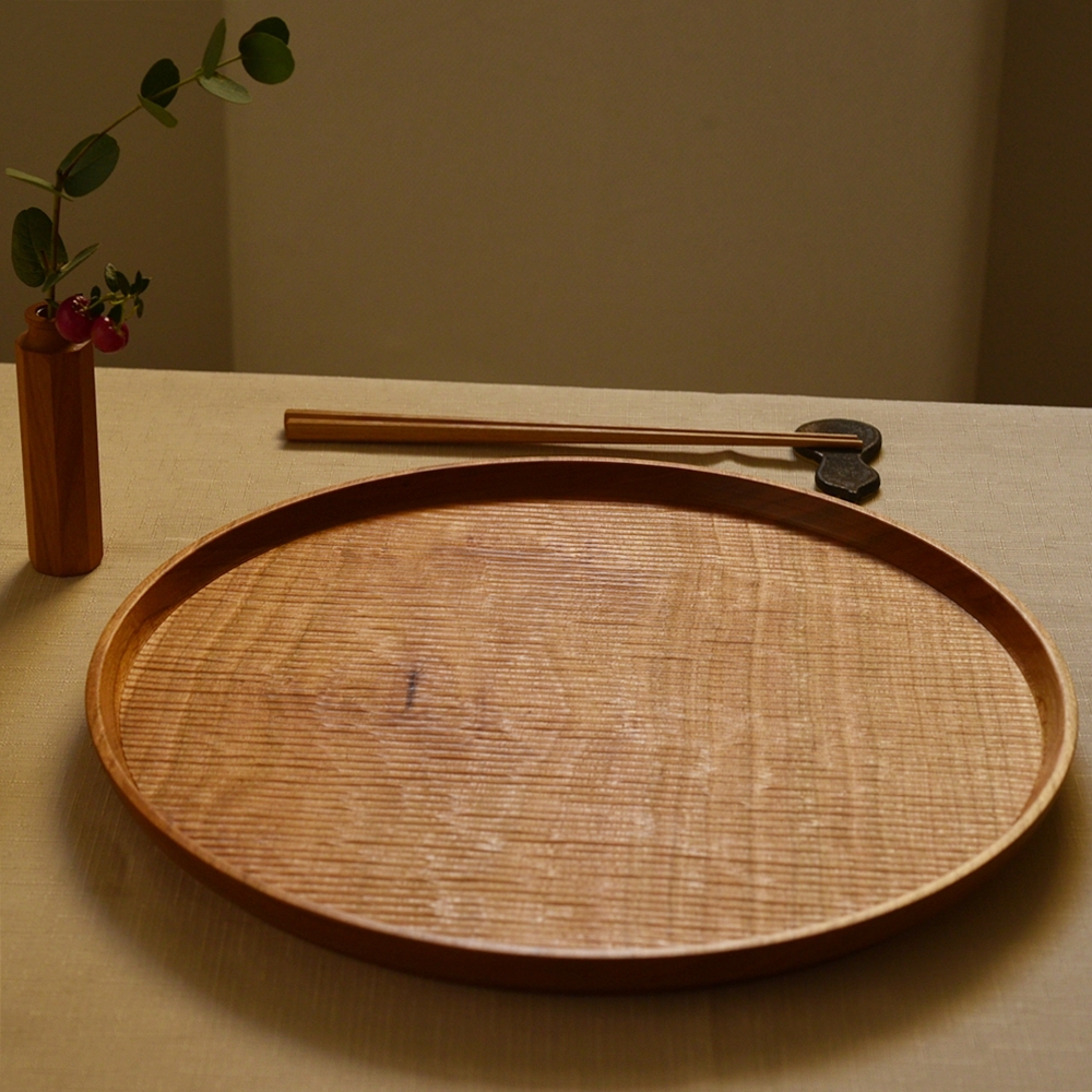 ふるいともかず｜木製 丸盆｜作家もの和食器通販通販 IVORY