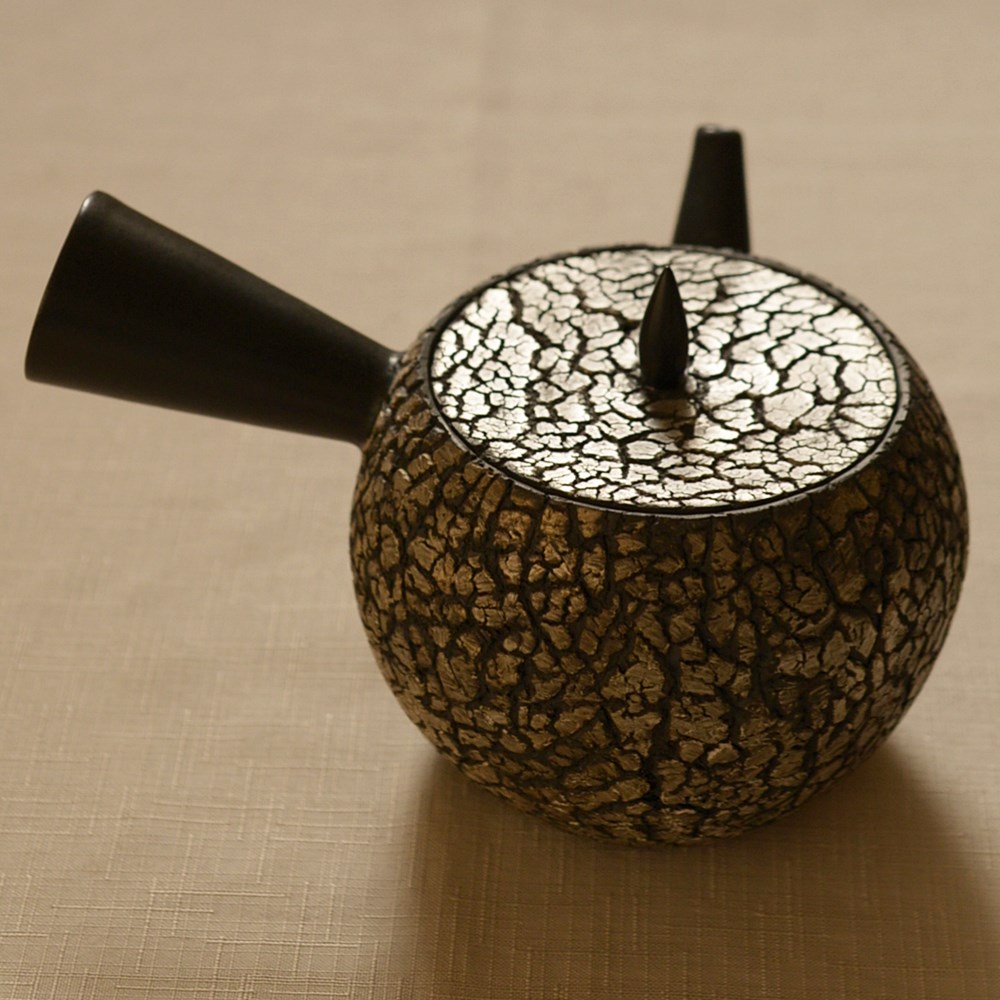 作家もの 西田ゆか プレート 円形プレート 銀彩