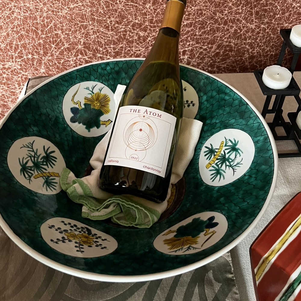 【受注制作品】瑛生の器（九谷美陶園）青手松竹梅文様尺二大鉢　＊納期4〜6ヶ月