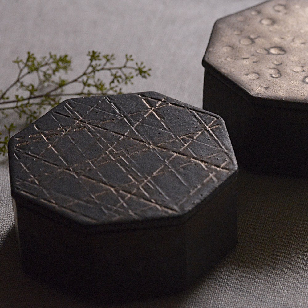 ［受注制作品］八角陶箱Ｓ｜奥田章（納期6~7ヶ月）